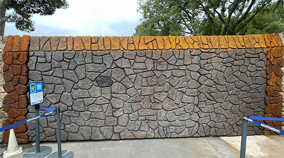 The restoration work on the Carmel entrance gate is now completed