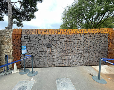 The restoration work on the Carmel entrance gate is now completed